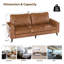 3 Seater Faux Leather Sofa-1604508208
