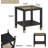 Square Side Table With Shelf(Only Including Coffee Table)-1789193397