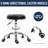 Gardea Swivel Upholstered Adjustable Height Counter Stool with Metal Frame