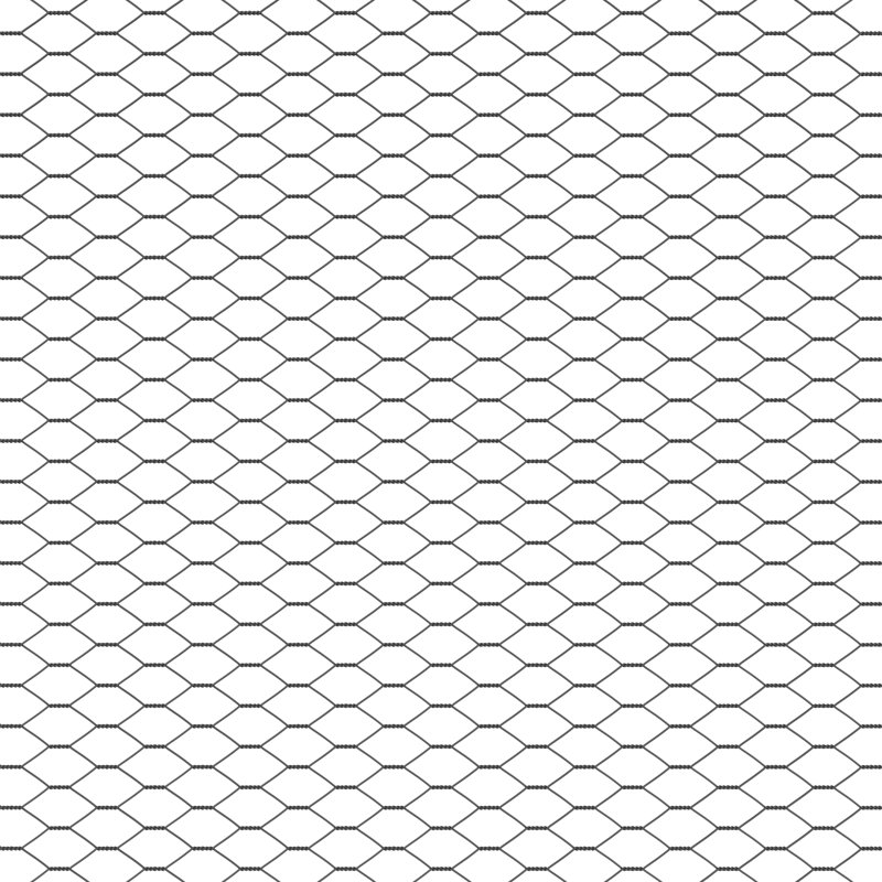 Hexagon Fence Steel, Green, 120cm H x 1000cm W