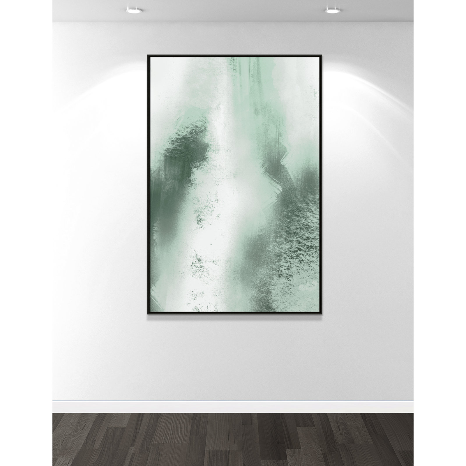 Quietude Smudges I Print by Marcus Prime, 41.5'' W x 61.5'' H, Espresso Floater