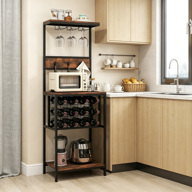 Wine Bottle & Glass Rack