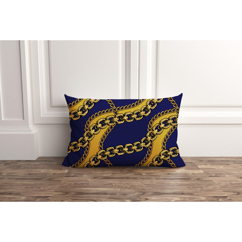 Housse de coussin d'extérieur carré Alessia, 14 po x 20 po, Bleu, Carré