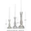  3 Piece Glass Tabletop Candlestick Set