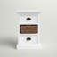 Table de chevet 2 tiroirs Avelar