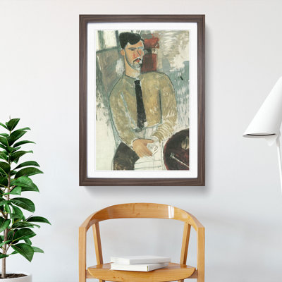 Henri Laurens by Amedeo Modigliani - Picture Frame Painting