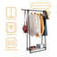 Rebrilliant A-frame Garment Rack Folding Clothes Hanger W/ Extendable Hanging Rod&shoe Shelf