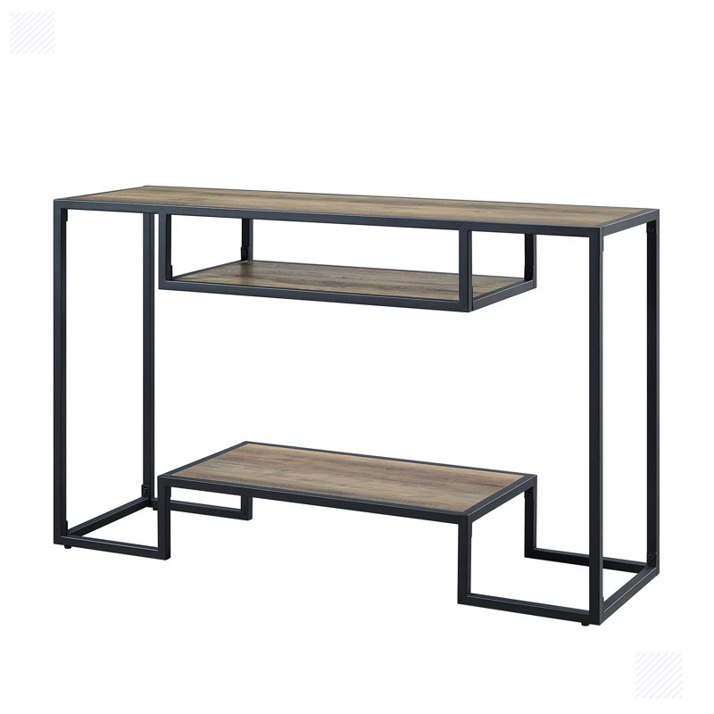 Idella Industrial Rectangular Sofa Table with Metal Frame,Entryway table,Hallway table