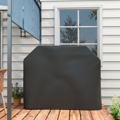 Outsunny BBQ Cover for Rectangular Gas Grill 420D Black 147 x 61 x 120cm
