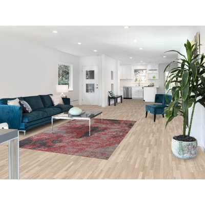 Tapis moderne à motif abstrait All-Over 5 x 8