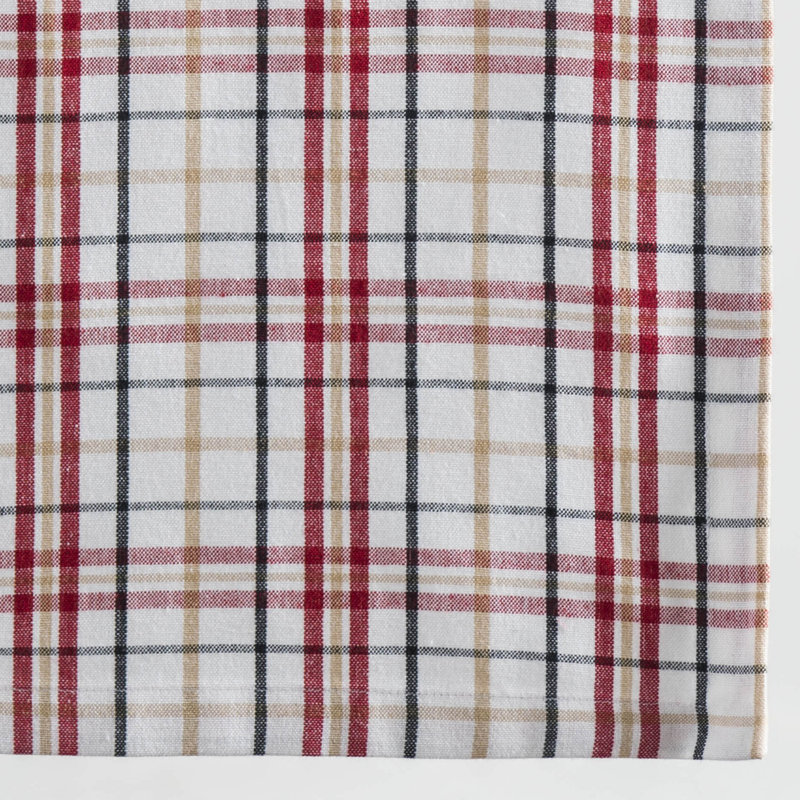 Maison d'Hermine  Paradise Island 100% Cotton Set of 2 Curtain - 50" x 96", Barbados Cherry