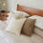 Ivory Chevron Neutral Throw Pillow, 18" x 18", Throw Pillow For Couch or Bed