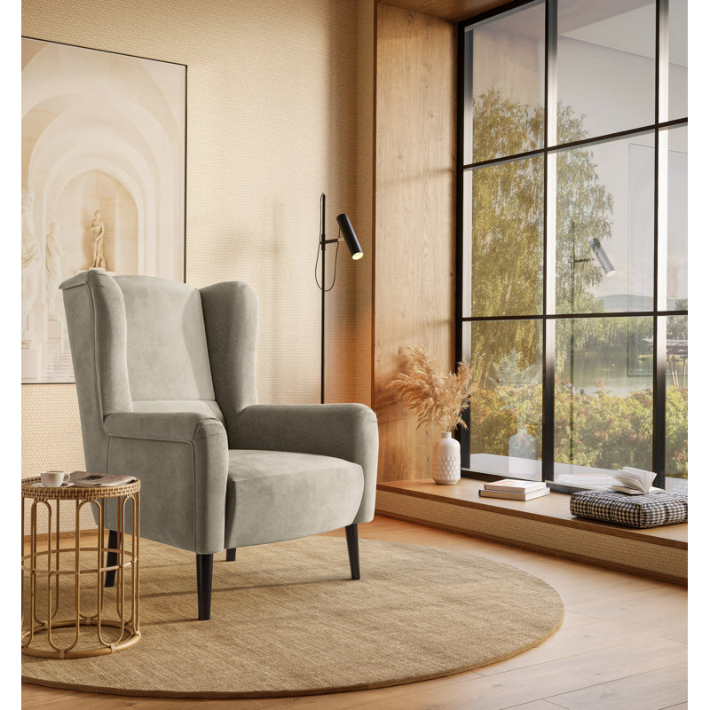Smeltzer Upholstered Armchair, Beige