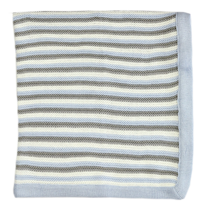 Couverture pour bébé 100% coton Dillinger, Bleu
