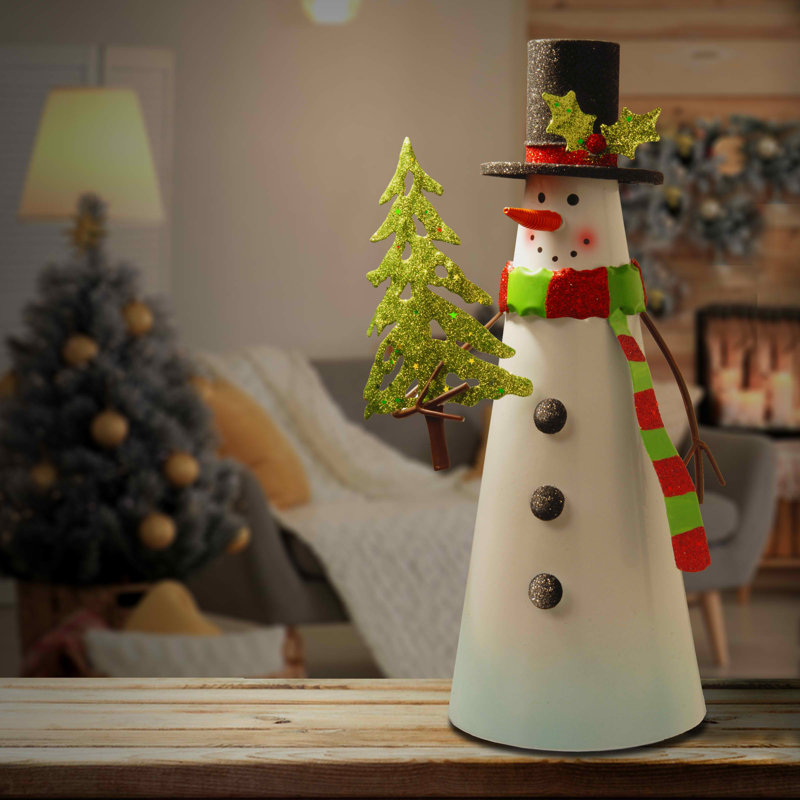 Bonhomme de neige en métal 12 po