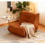 Fauteuil d'appoint luxueux luxueux en microfibre capitonné-130673120