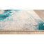 Tapis bleu sarcelle / gris clair / crème Cox-1579081032