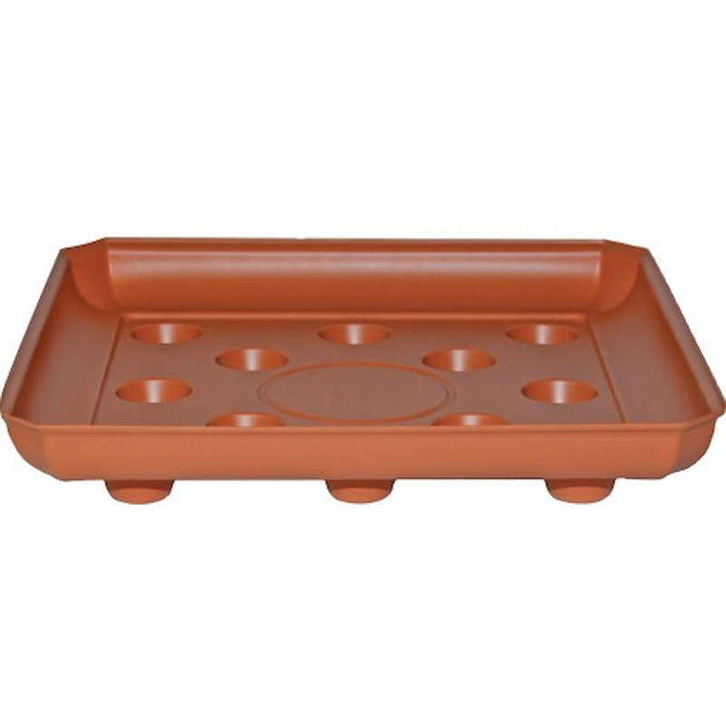 Économiseur de tapis carré, H 1 po x l 8 po x P 8 po, Terracotta