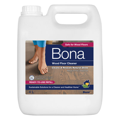 Wood Floor Cleaner Liquid, 4 Litre Refill