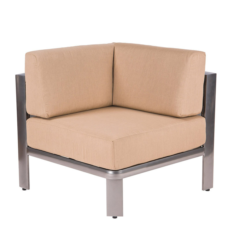Metropolis Outdoor Lounge Chair, Augustine Gravel