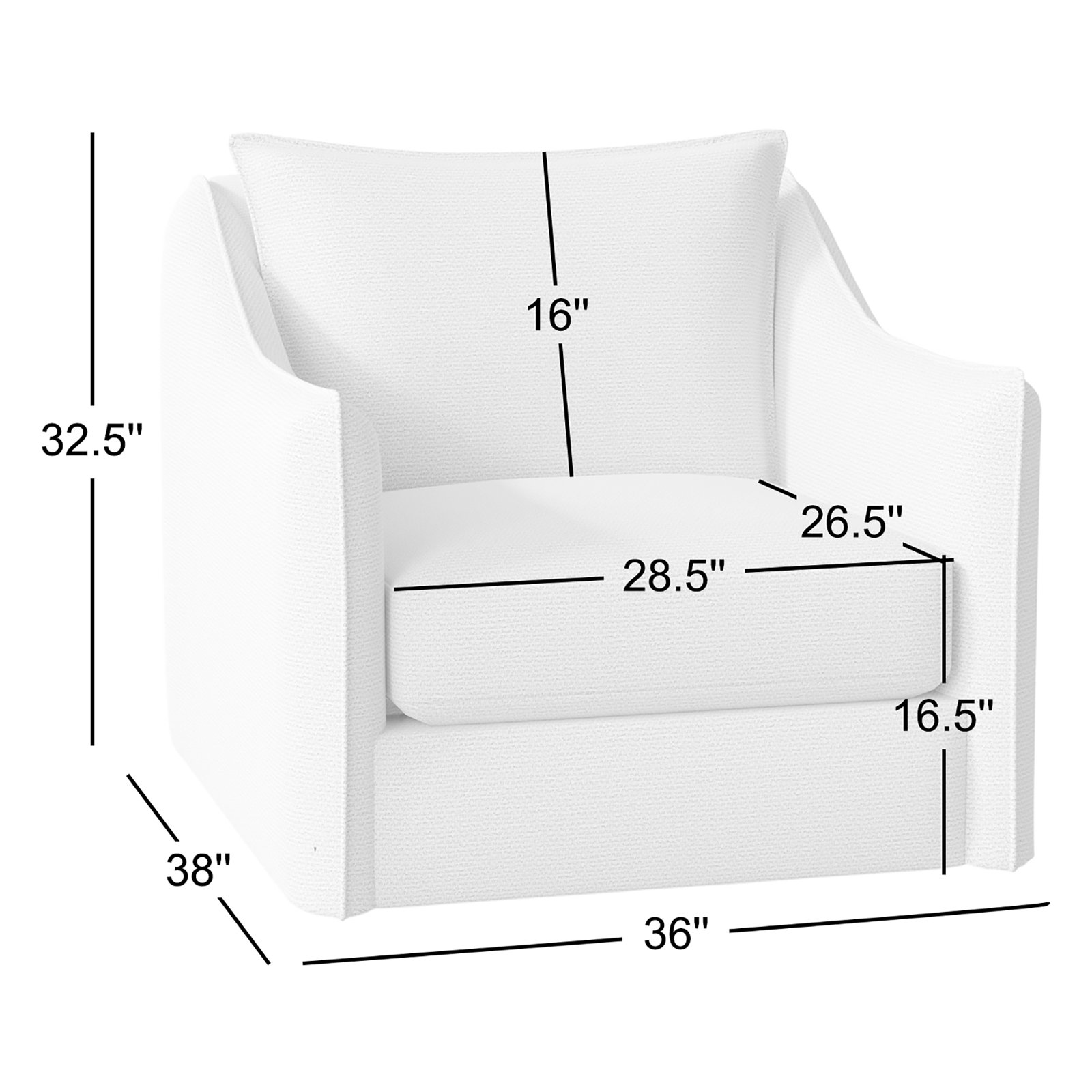 Joli Upholstered Swivel Armchair, Blanca, Cream Linen 1429-002