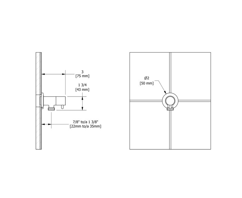 Riobel Handshower Outlet With Integrated Volume Control, Brushed Nickel