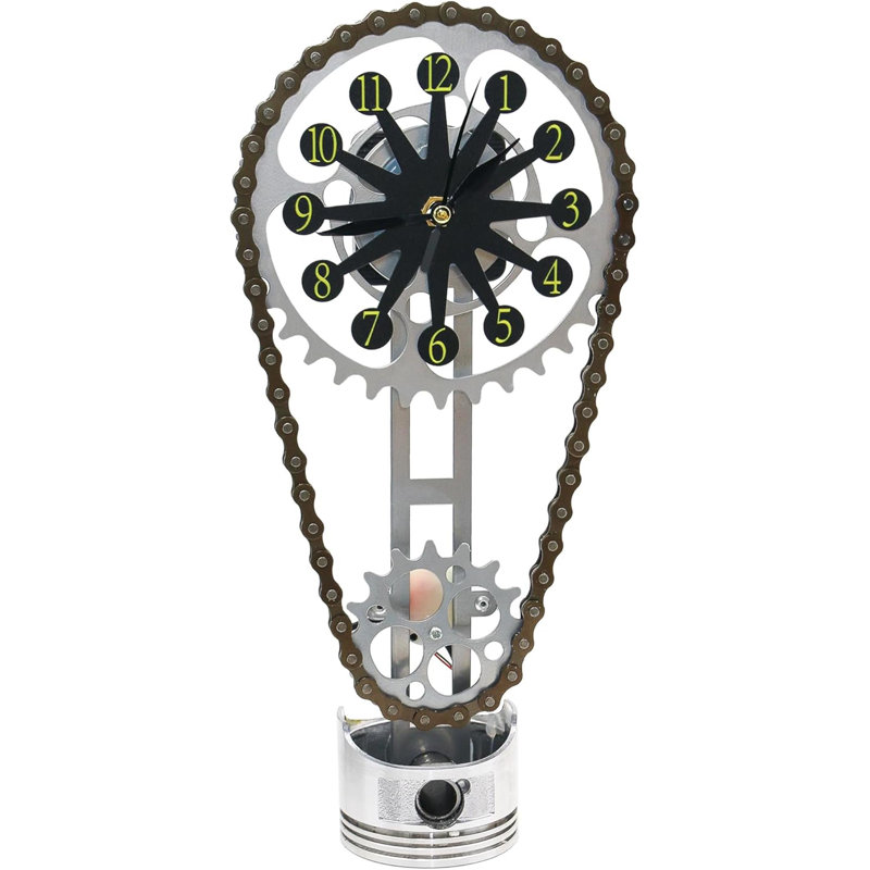 Metal Version Rotating Gear Clock