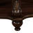 42" Oval Coffee Table, Solid Wood For Living Room, Open Shelf Storage, Scratch-, Easy To Put Together, Cherry Finish, Ample Storage Space, Assembly