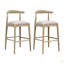 Tabouret de bar en tissu galet (ensemble de 2)-131580007-131580006