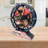 Desk wooden Clock Round 10 inches with Real Moving Gears (Transformable into a Wall Clock - detachable base) Canada Collection-1049897949