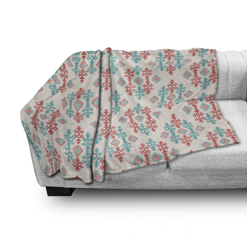 Hand Woven Throw Blanket, 50" W x 70" L