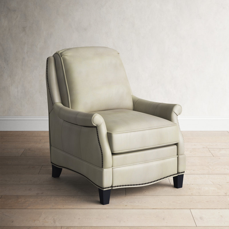 Dunlevy Recliner, Shoreham Cream Top Grain Leather