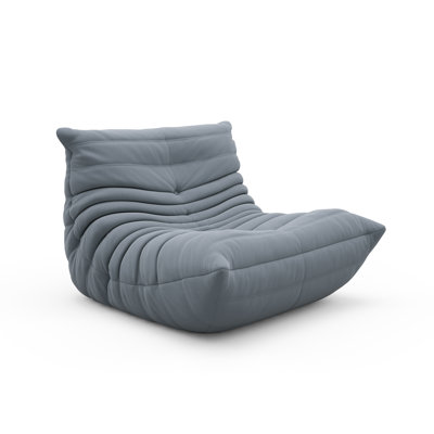 Armless Bean Bag Chair & Lounger Fireside Chair, Mid Century Foam Chair Corduroy