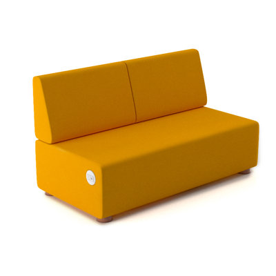 Pods By Dre Vinyl 51'' Reception Loveseat