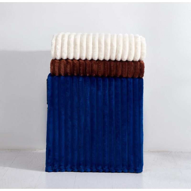 Machine Woven Throw Blanket, 240cm x 200cm, Turquoise