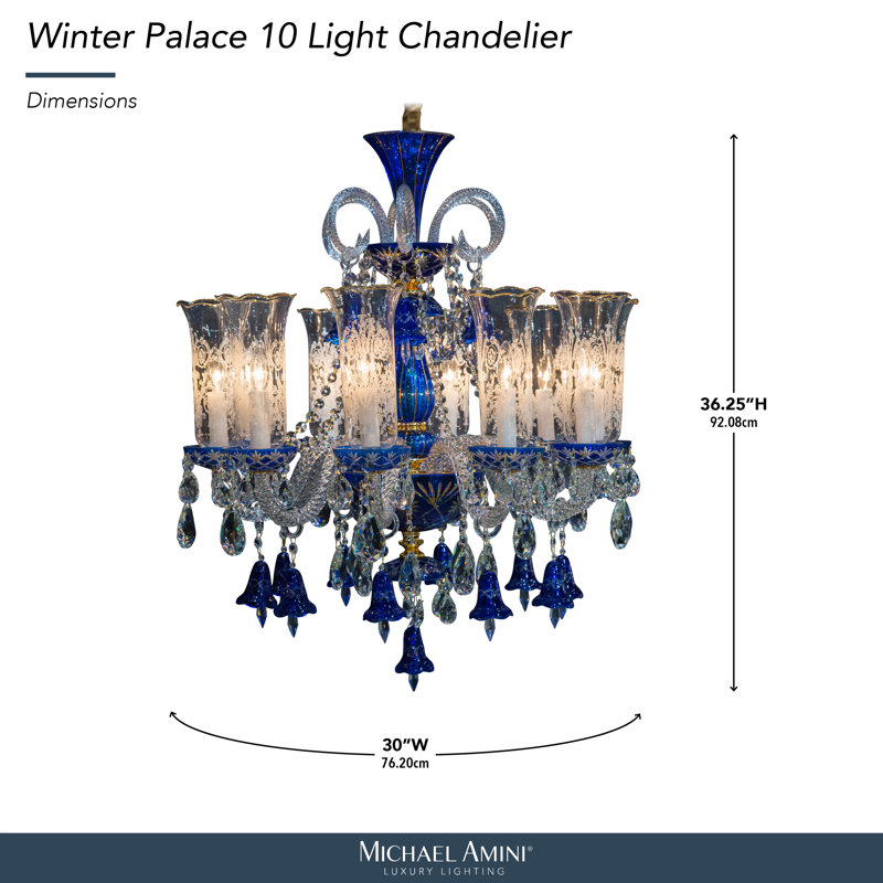 Lustre 10 lumières Winter Palace