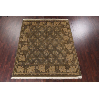 Tapis treillis en laine népalais noué à la main 8 x 10