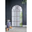 Arched Full-Length Mirror With Intricate Windowpane Design, Ideal For Enhancing Space And Creating A Focal Point In Any Room