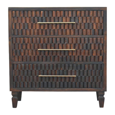 Solid Wood 3 - Drawer Standard Accent Chest