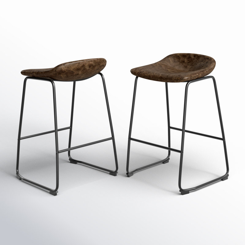 Tabouret de bar 29 po Rome, Brun rustique, Tabouret de bar (siège d'une hauteur de 29 po)