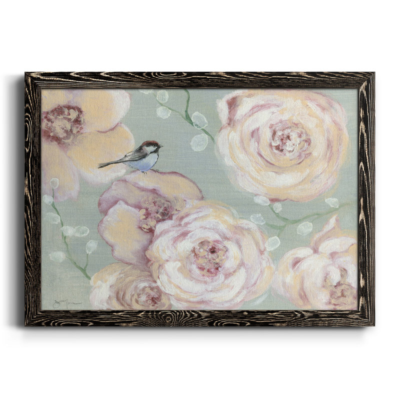 Blush Melody - Toile encadrée de qualité supérieure - prête à être accrochée, Noir, H 24 po x l 18 po x P 1,5 po