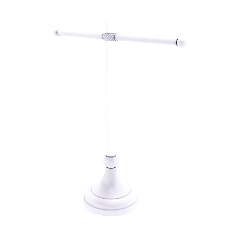 Porte-serviettes de comptoir Jarrell, Blanc mat