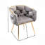 Moderne simple loisir simple canapé en velours simple chambre à coucher paresseux commode domestique tabouret manucure à dossier gris-1055201877