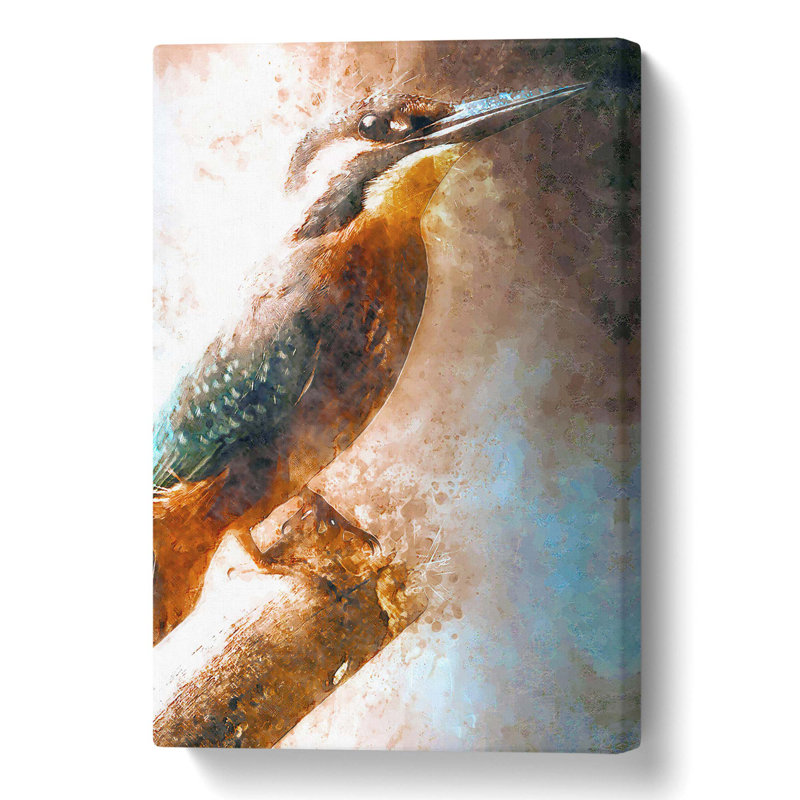 Beautiful Kingfisher Bird - Wrapped Canvas Print, 91.4 cm H x 61 cm W