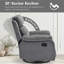 Fauteuil inclinable pivotant à 360 ° pour les petits espaces, une assise confortable et polyvalente