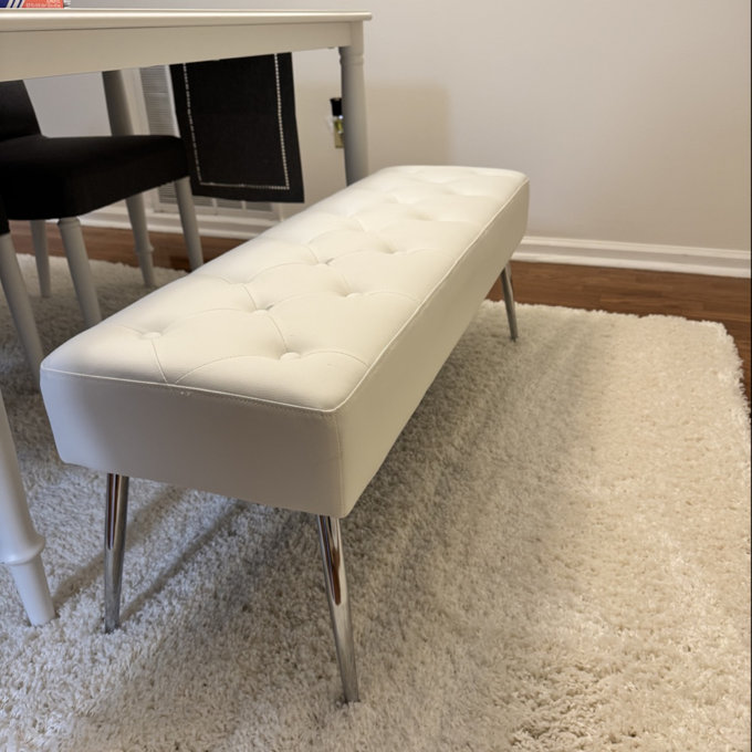 Lora Mid-Century Modern Tufted Leathe...