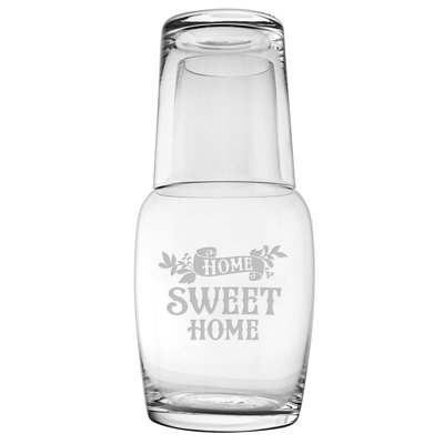 Home Sweet Home Glass 2 - Piece Carafe Set