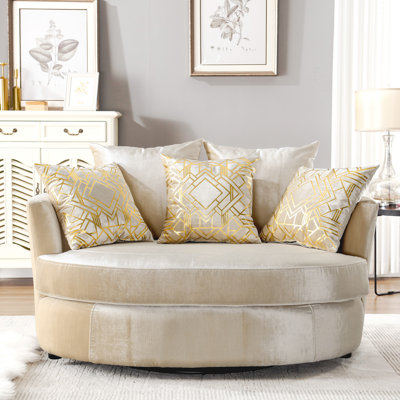 Keir 57.5'' Wide Swivel Loveseat