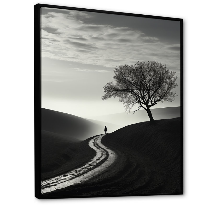 Harmonic Horizon Minimalisme, photographie sur toile, Cadre flottant noir, H 40 po x l 30 po x P 1,5 po