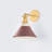 Painted No. 2 Wall Sconce in Aged Brass and Soft Crimson by Mark D. Sikes-112642795-112642793